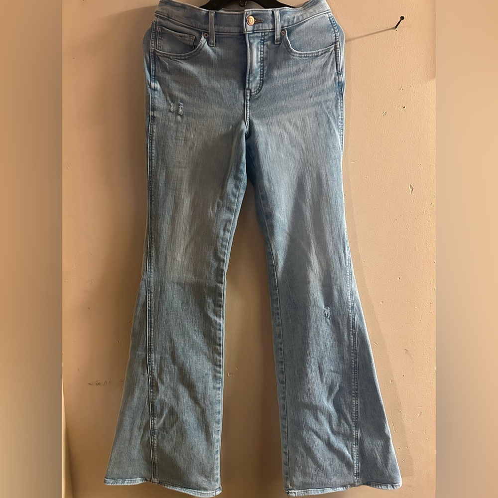 Express Light Blue Flare Jeans